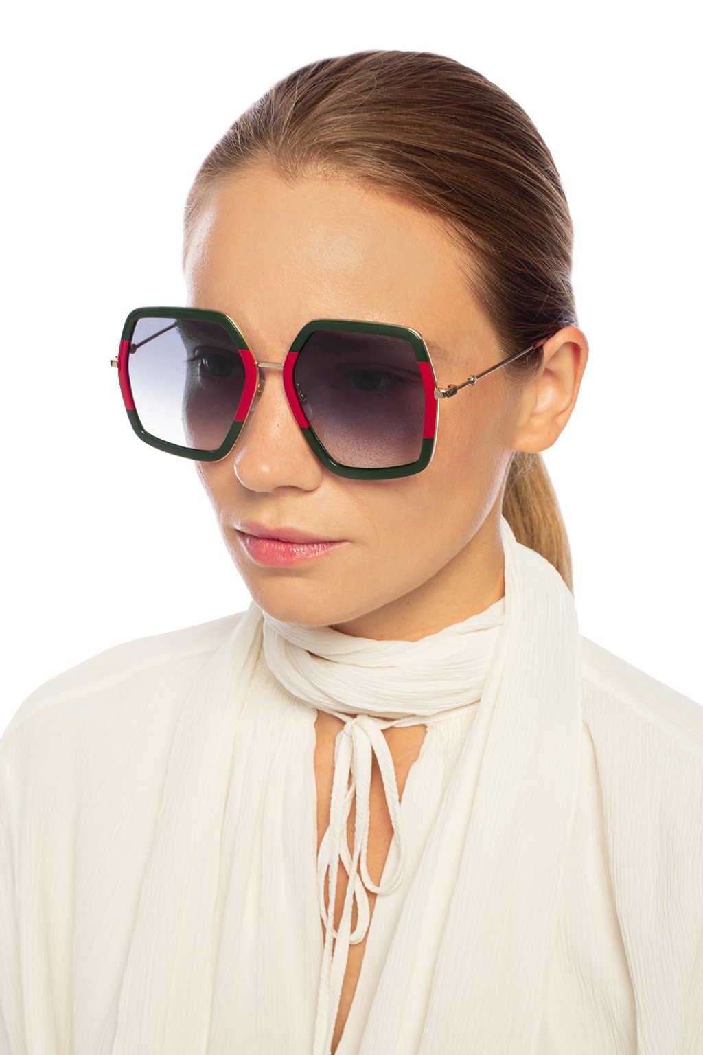 Gucci web stripe discount sunglasses